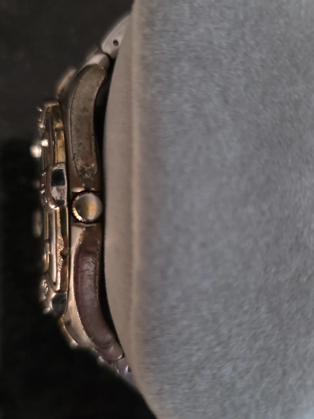 Eddie Bauer Silver and Blue Multifunction Men's Watch